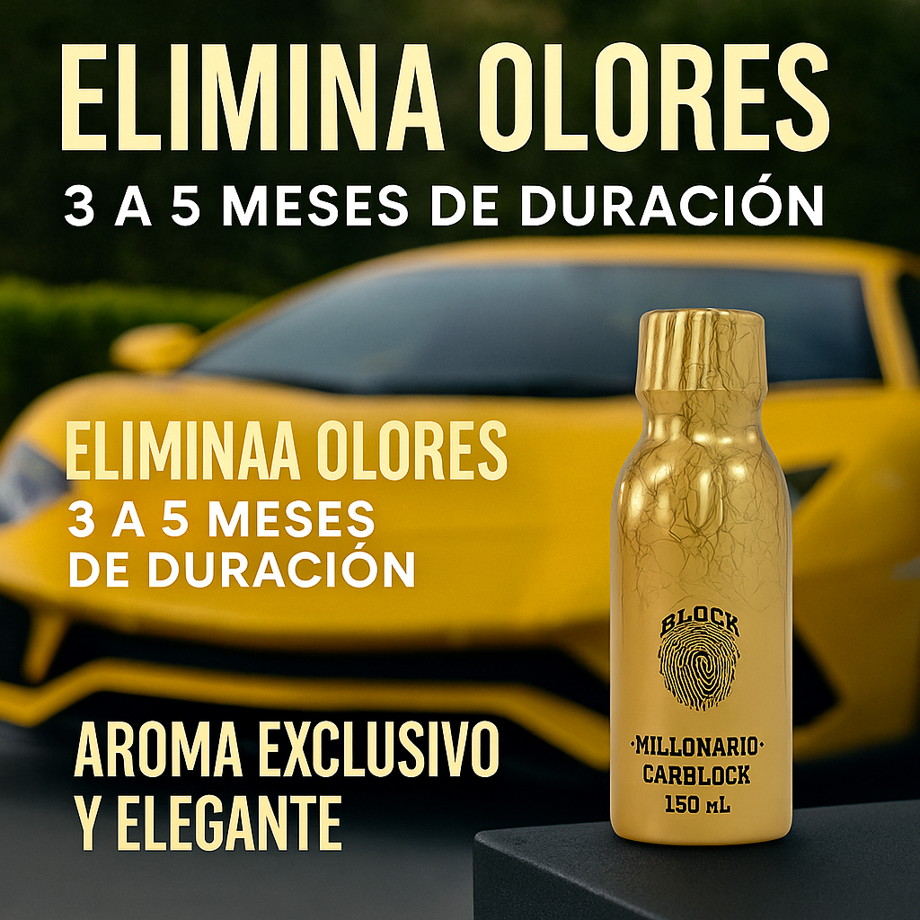 NUEVO CARBLOCK PERFUME PARA CARROS
