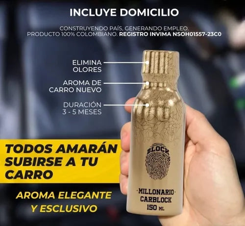 NUEVO CARBLOCK PERFUME PARA CARROS