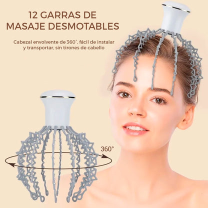 MASAJEADOR DE CABEZA ELÉCTRICO E INALÁMBRICO