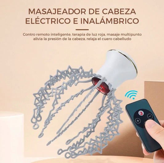 MASAJEADOR DE CABEZA ELÉCTRICO E INALÁMBRICO